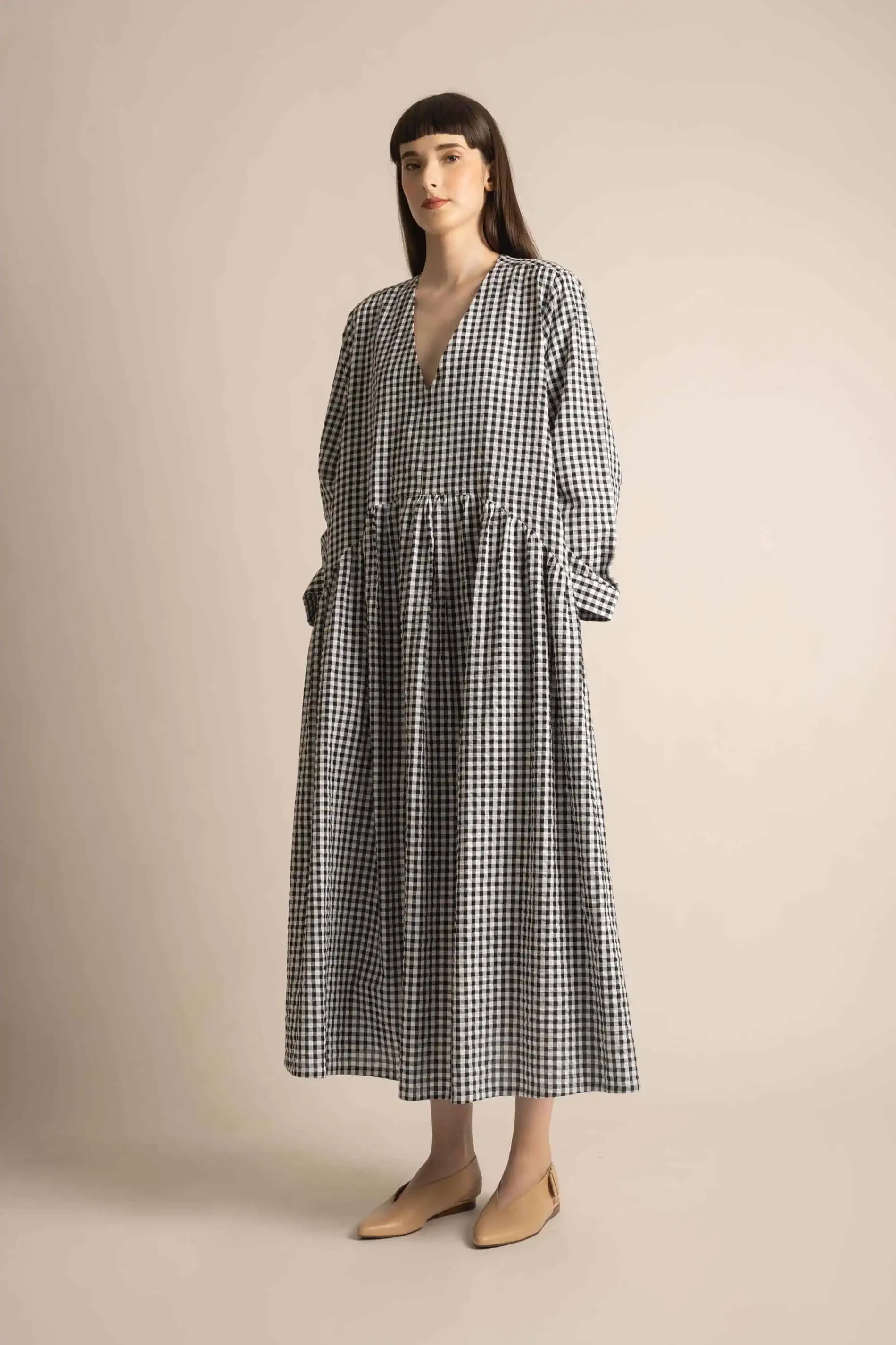 Asuka – V-Neck Long Dress