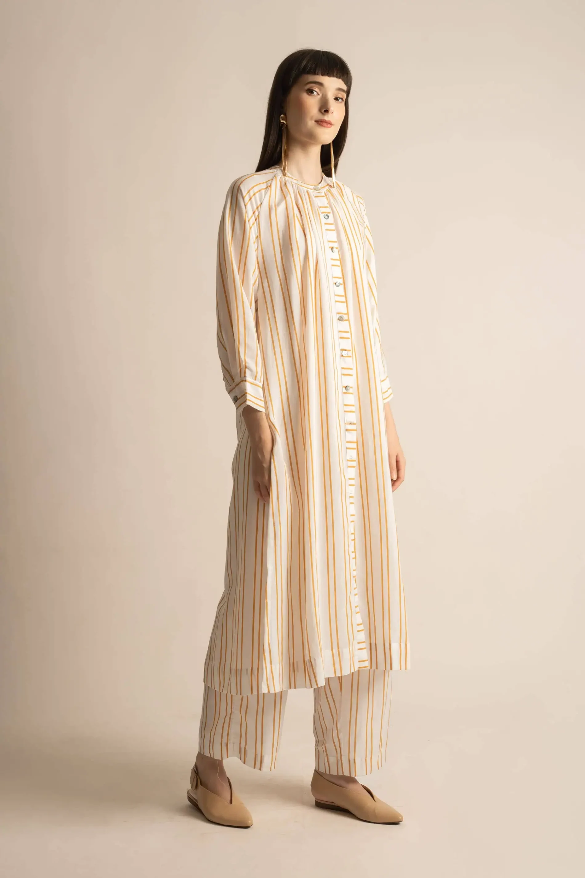 Hikari – Long Top with Button